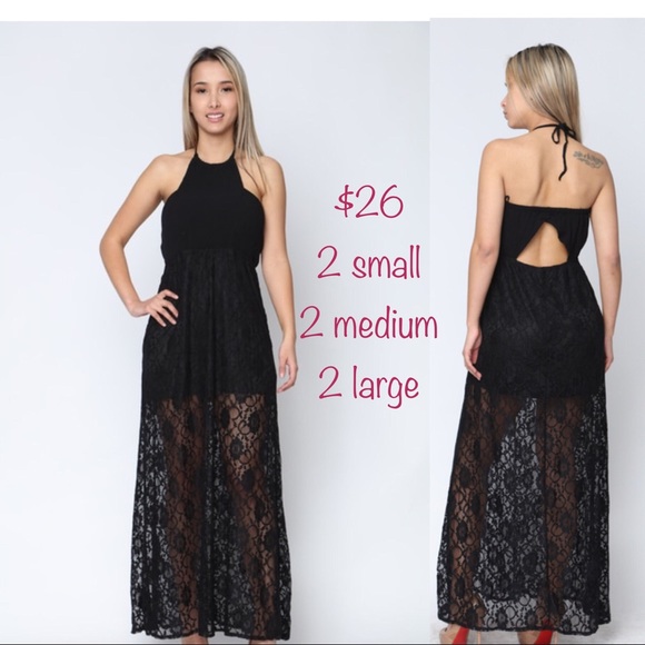 Dresses & Skirts - Black lace dress